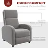 HOMCOM Sessel, Leinenoptik, Liegefunktion, Fußstütze, Produktbild-Vorschau 4