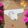 Mr. & Mrs. Panda Deluxe Karte Pinguin Zocken - Weiß - Produktbild-Vorschau 3
