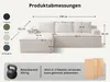 GLP 238 cm Modulares Sofa, Ecksofa mit Recamiere links Produktbild-Vorschau 2