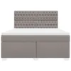 Boxspringbett mit Matratze Taupe 180x200 cm Stoff, Produktbild-Vorschau 6