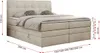Boxspringbett mit Kopfteil und Topper, Polsterbett - Produktbild-Vorschau 6