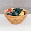 Schüssel 15cm Mango Holz Creme Perlmutt Emaille Schale Bowl Produktbild-Vorschau 3