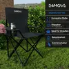 24MOVE® Campingstuhl Faltstuhl, 2er Set, schwarz, mit Produktbild-Vorschau 3