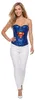 Supergirl Pailletten Corsage Größe: M Produktbild-Vorschau 2