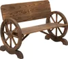 Outsunny 2-Sitzer Gartenbank Massivholz mit Armlehne, Produktbild-Vorschau 1