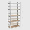 Regał magazynowy metalowy 150x70x30 garażowy srebrny 5 Podgląd zdjęcia produktu 10