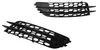 Rückansicht von Für Audi A6 C7 4G 2010-2014 Stoßstange Gitter Set Waben Links + Rechts mit Fokus auf Befestigungselemente Podgląd zdjęcia produktu