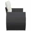 Gartensofa mit Kissen 2-Sitzer Schwarz Poly Rattan Produktbild-Vorschau 5