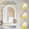 A bathroom mirror with adjustable color temperature lighting, showcasing different light settings. Náhled obrázku produktu