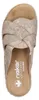 RIEKER Damen Pantolette beige gold metallic Kunstleder - Produktbild-Vorschau 12