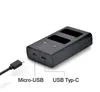 3in1 Set: 2x Akku + USB Doppel Akku Dual LCD Produktbild-Vorschau 2