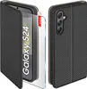 Etui z klapką do Samsung S24 Zamykane Czarne Futerał + Podgląd zdjęcia produktu 1