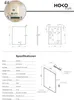 HOKO Badspiegel Antibeschlag LED 60x80cm mit Rahmen Produktbild-Vorschau 9