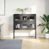vidaXL Sideboard noir 100,5x39x107 cm Acier laminé à froid Voir les images du produit 4