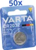 VARTA CR 2032 Pile a bottone al litio 3V 50 pezzi 1 blister Anteprima dell’immagine prodotto 1