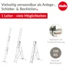 Escalera combinada de aluminio Hailo S100 ProfiLOT, de 3 Vista previa de la imagen del producto 14