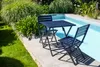 Ensemble repas de jardin carré 2 places en aluminium Voir les images du produit 6