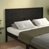 vidaXL Kopfteil Schwarz 156x4x100 cm Massivholz Kiefer Produktbild-Vorschau 2