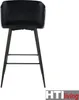 Barhocker Delray Hahnentritt Schwarz-Weiß Produktbild-Vorschau 2