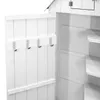 Armoire de jardin en bois [blanche], résistante à l'eau, Voir les images du produit 8