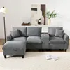 Merax L-Form Ecksofa mit Bettkasten, Konsole, Produktbild-Vorschau 2