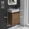 Alpenberger Gäste WC Waschbecken mit Unterschrank 45 cm | Produktbild-Vorschau 6