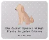 Mr. & Mrs. Panda Mauspad Cocker Spaniel Freude - Grau Produktbild-Vorschau 1