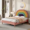 okwish Polsterbett 140*200 Jugendbett Kinderbett Doppelbett Produktbild-Vorschau 2