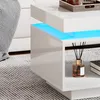 MODFU Rechteckiger Hochglanz- Couchtisch mit Produktbild-Vorschau 10