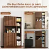 Merax Vitrine Küchenschrank mit LED-Beleuchtung, Produktbild-Vorschau 7