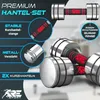 RE:SPORT® 2er Hanteln Set aus massivem Stahl Rot 2 x 5kg | Produktbild-Vorschau 5