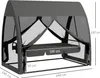 Outsunny Balancelle de jardin convertible 3 places, Voir les images du produit 3
