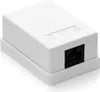 deleyCON 1x CAT 6 Netzwerkdose 1x RJ45 Buchse Aufputz Produktbild-Vorschau 1