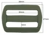 10 Kunststoff Regulatoren,38x27mm olivgrün Produktbild-Vorschau