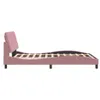 The Living Store Bettgestell mit LED-Leuchten Rosa 140x200 Produktbild-Vorschau 8