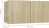 vidaXL 6 tlg. TV Schrank Set Sonoma Eiche Holzwerkstoff - Produktbild-Vorschau 7