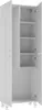 An open white cabinet with shelves. Náhled obrázku produktu