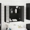 vidaXL Spiegelschrank Schwarz 64x20x67 cm Holzwerkstoff Produktbild-Vorschau 3