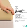 etérea Spannbettlaken Microfaser 140x200 - 160x200 cm Produktbild-Vorschau 3