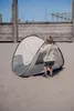 DERYAN Pop-Up plážový stan s moskytiérou 120x90x80 cm Cream Náhľad obrázku produktu 2