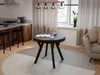 Esstisch ARI Rund 90-190 cm Ausziehbar Schwarz Matt Produktbild-Vorschau 6