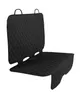A black quilted car seat cover for a back seat. Produktbild-Vorschau
