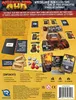The back of a board game box showing components, artwork, and descriptive text. Produktbild-Vorschau