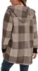 ASKSA Damen Teddyjacke Color Blocked Teddyfleece Jacke Produktbild-Vorschau 2