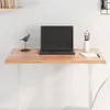 Tischplatte 80x50x2 cm Massivholz Eiche Behandelt Baumkante Produktbild-Vorschau 1