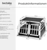 tectake® Hundetransportbox doppel mit gerader Rückwand mit Produktbild-Vorschau 5