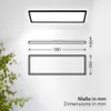 B.K.Licht LED Panel Flach 58x20cm Eckig 22W 3000lm 4000K Produktbild-Vorschau 12