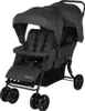 A twin stroller is shown from a front-diagonal angle against a plain background. Produktbild-Vorschau