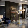 Bartheke mit Metallregalen und Kunstmarmor Luxy Produktbild-Vorschau 3