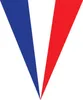 Wimpelkette Frankreich ca. 5 m Dekoration blau/weiß/rot Produktbild-Vorschau 2